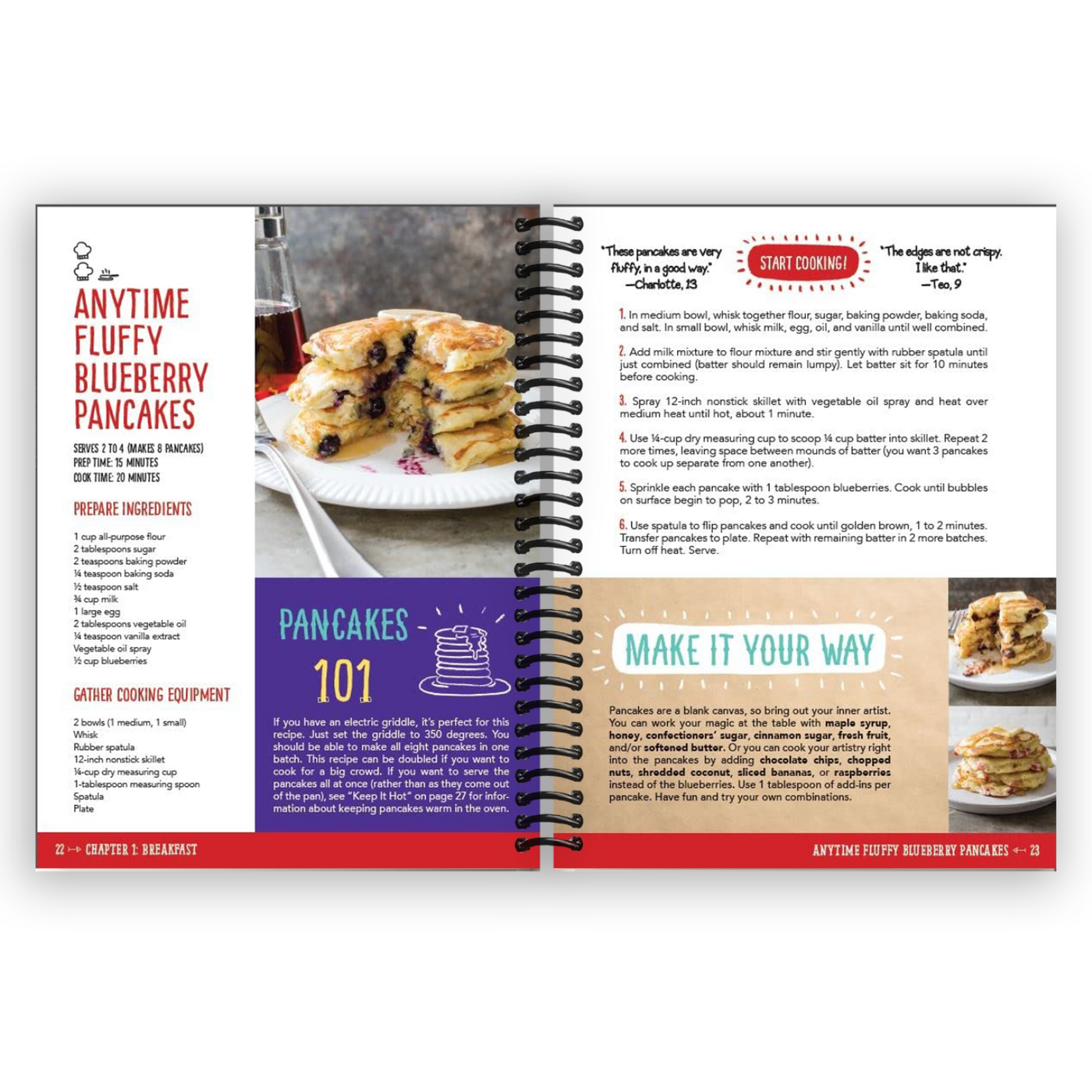 The Complete Cookbook for Young Chefs: 100+ Recipes that You'll Love to Cook and Eat (Spiral Bound)