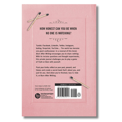 Burn After Writing (Pink) (Spiral Bound)