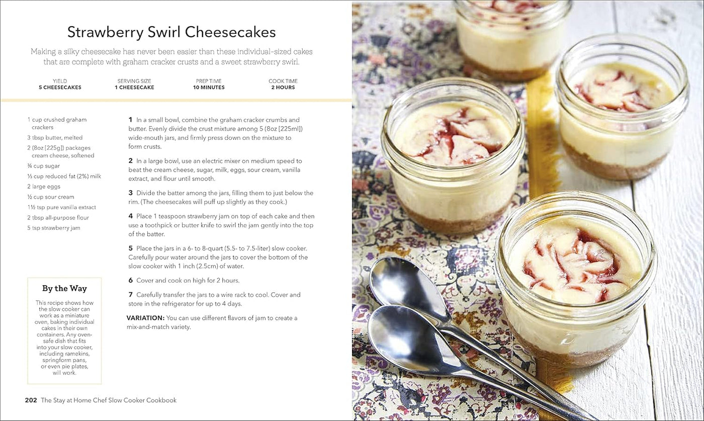 Page 202: Strawberry Swirl Cheesecakes
