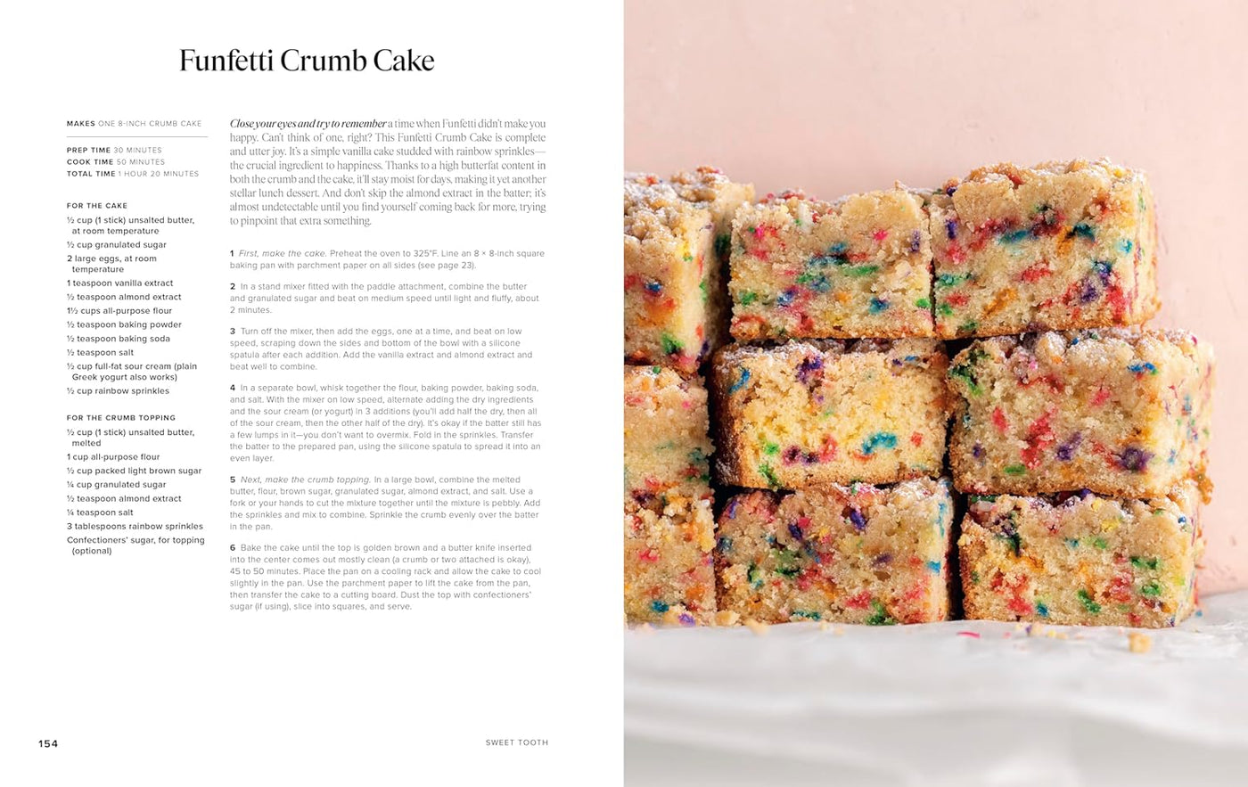 Page 154: Funfetti Crumb Cake