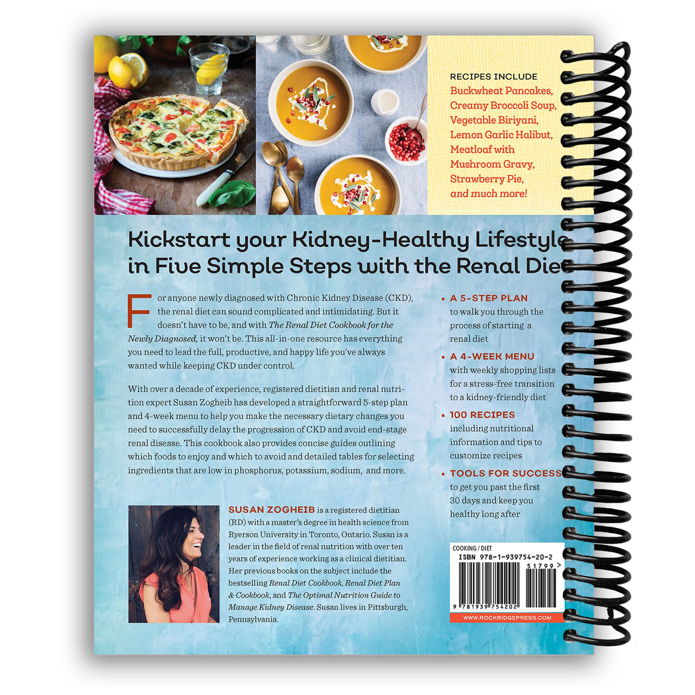 Back cover of Renal Diet Cookbook