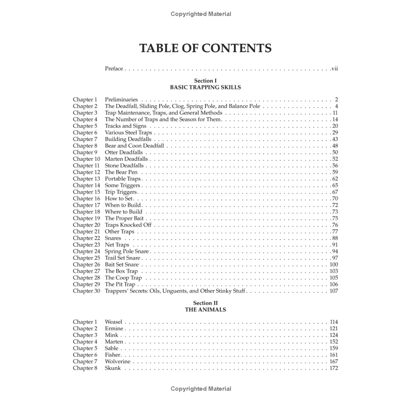 Table of Contents
