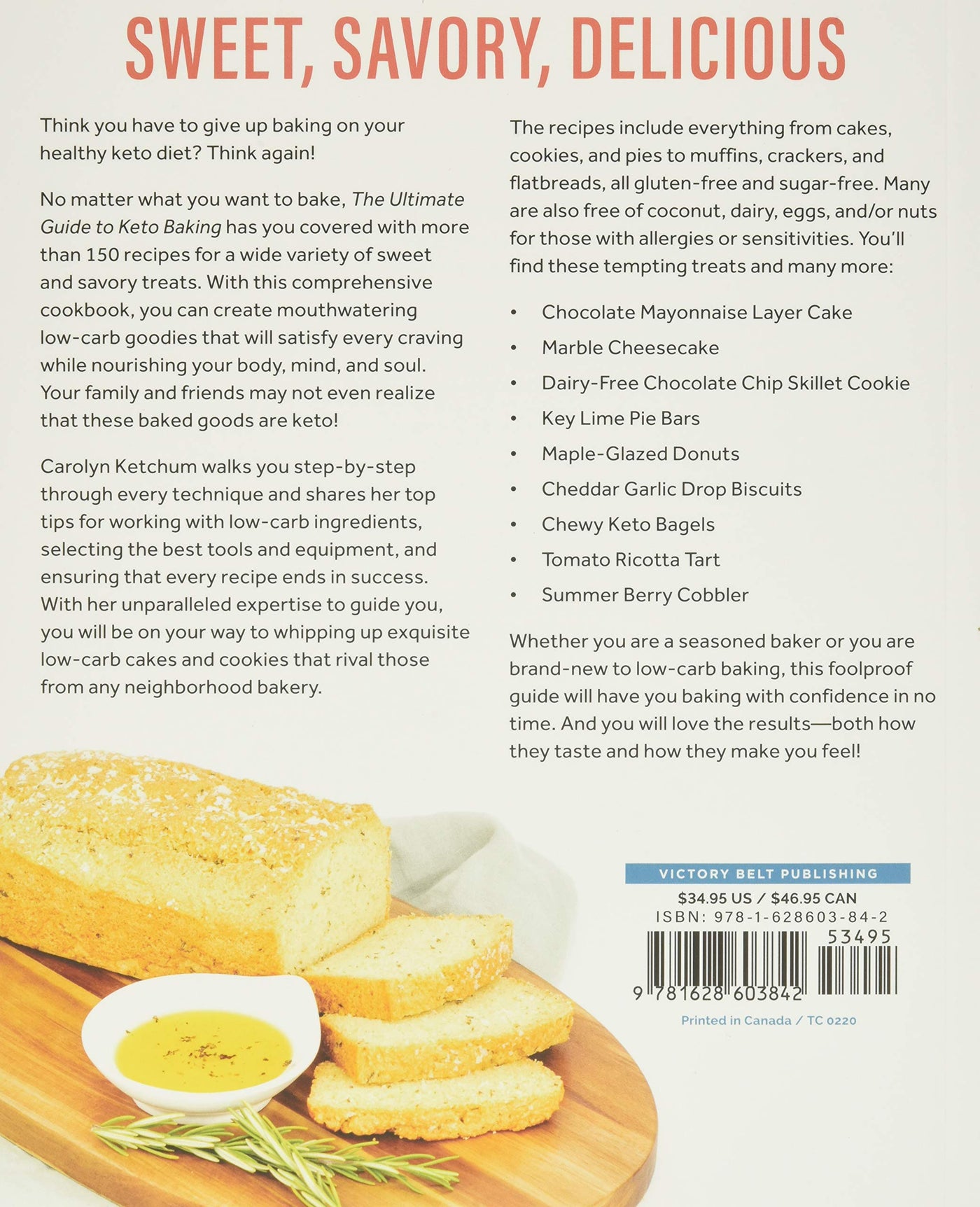 Back cover of The Ultimate Guide to Keto Baking