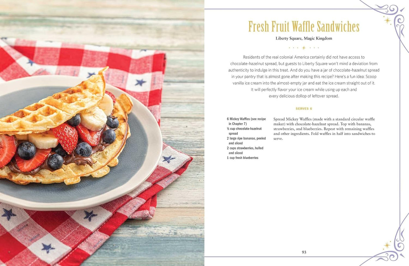 Fresh Fruit Waffle Sandwiches