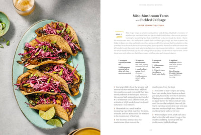 Page 195 (Miso-Mushroom Tacos with Picked Cabbage)