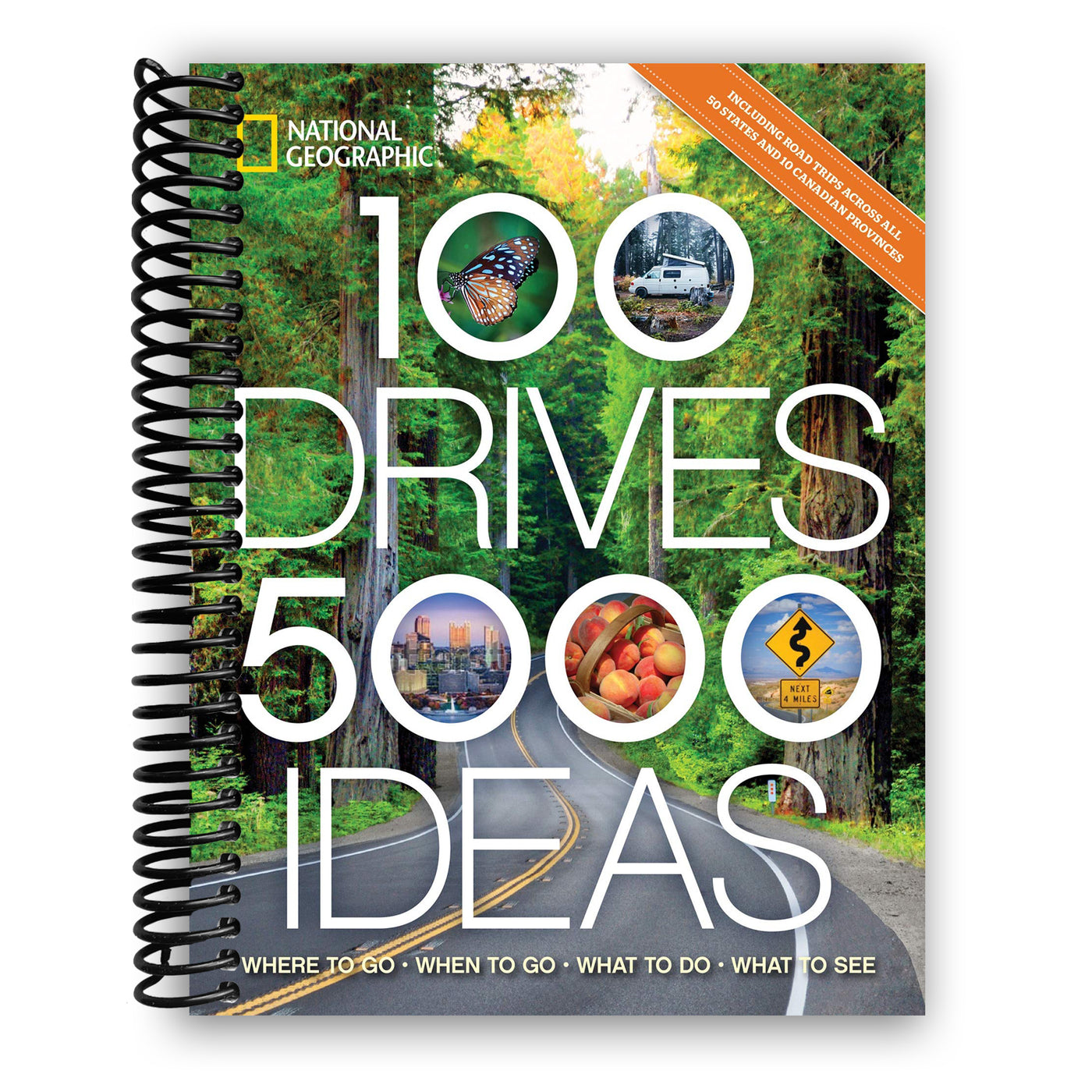 100 Drives, 5,000 Ideas: Where to Go, When to Go, What to Do, What to See (Spiral Bound)