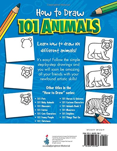 Back cover of How to Draw 101 Animals