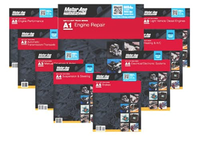 ASE Certification Test Prep - Car/Light Truck Study Guide Package A1-A9 (Spiral-Bound)