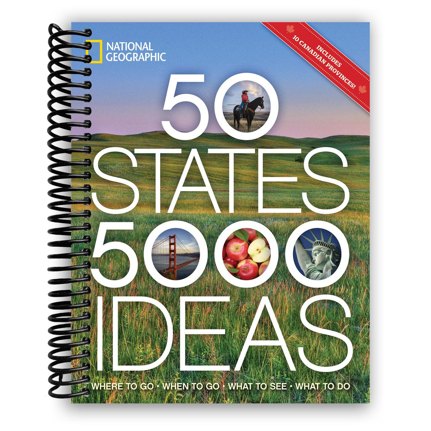 50 States, 5,000 Ideas: Where to Go, When to Go, What to See, What to Do (Spiral Bound)