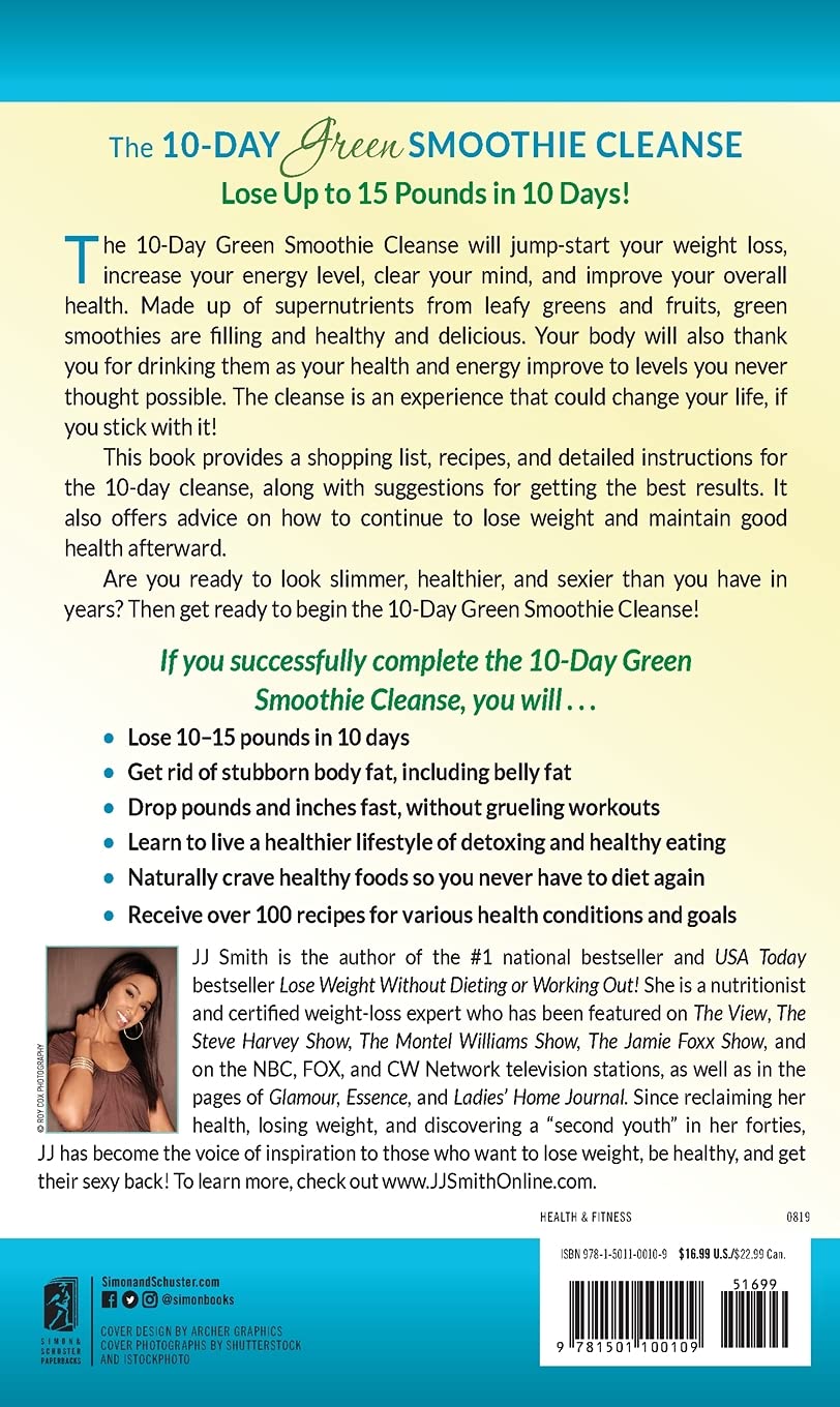 10 day green smoothie clense book back