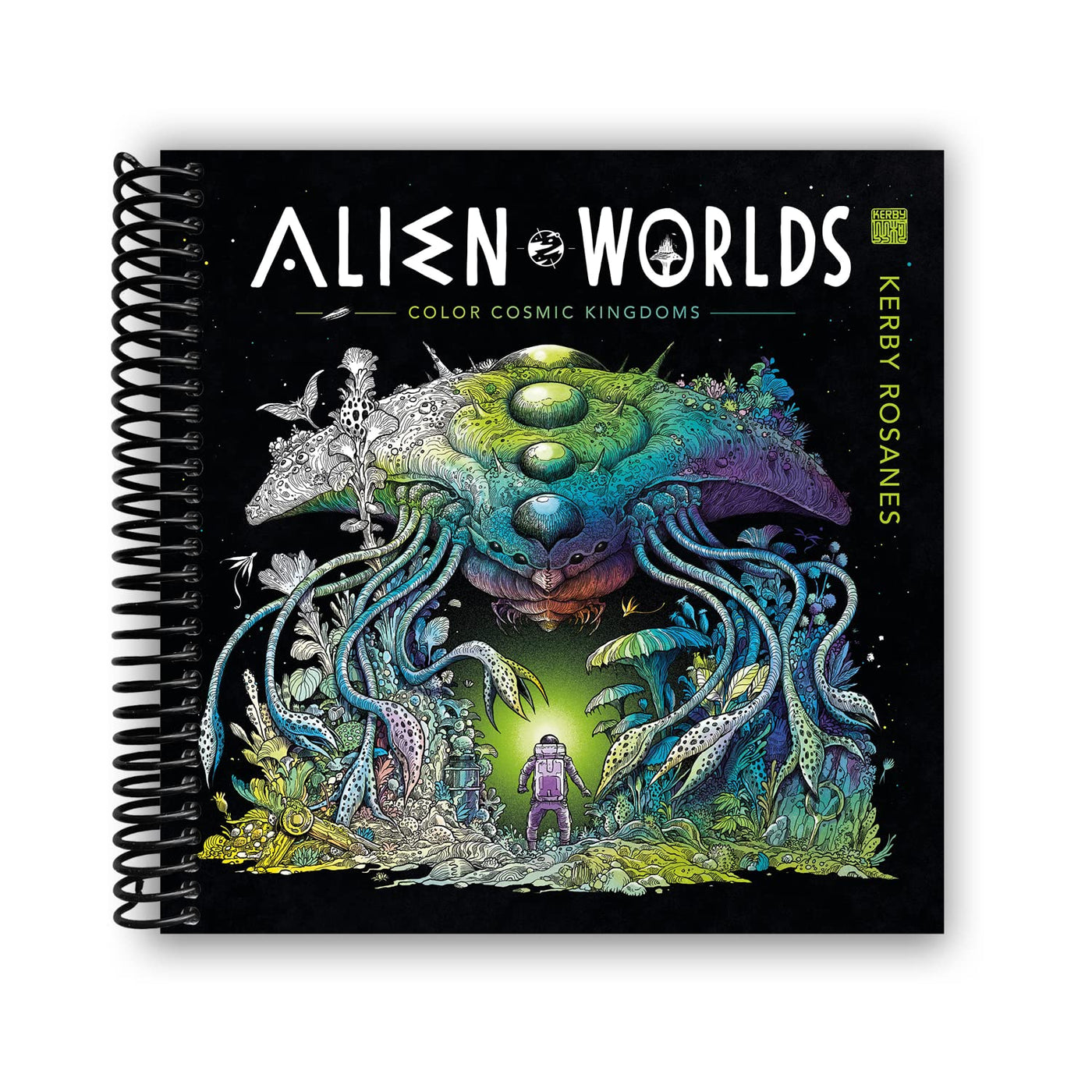 Alien Worlds: Color Cosmic Kingdoms (Spiral Bound)
