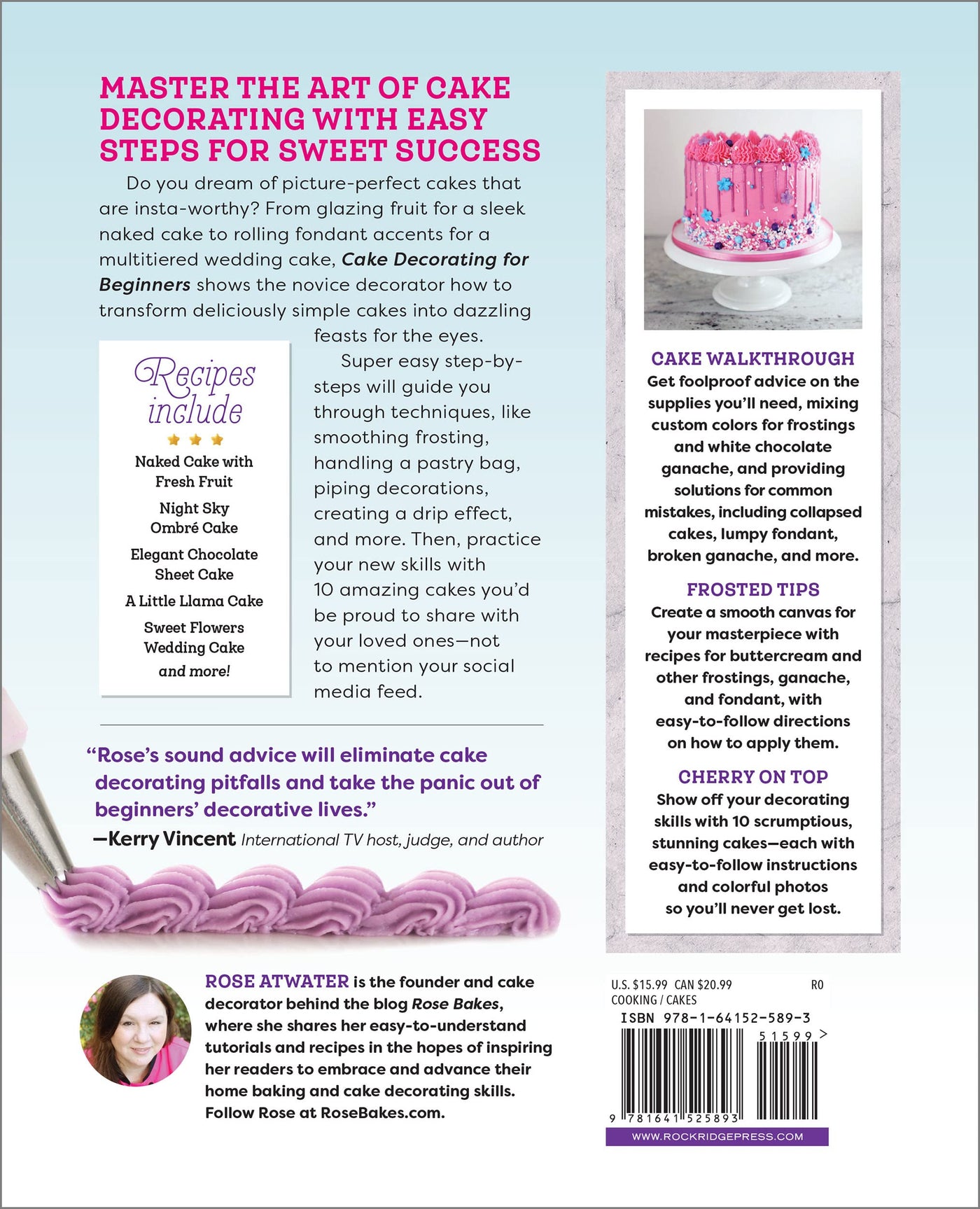 Cake Decorating for Beginners: A Step-by-Step Guide to Decorating Like a Pro (Spiral Bound)