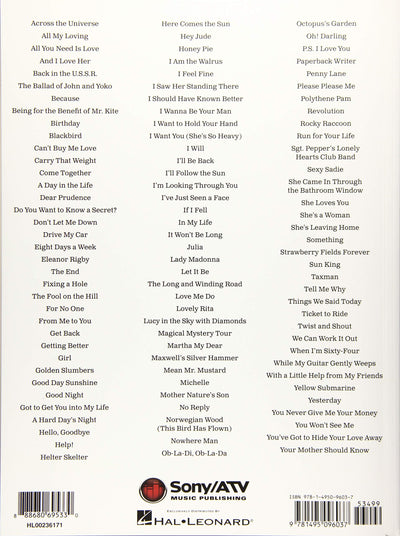 The Beatles Sheet Music Collection - Piano, Vocal and Guitar Chords