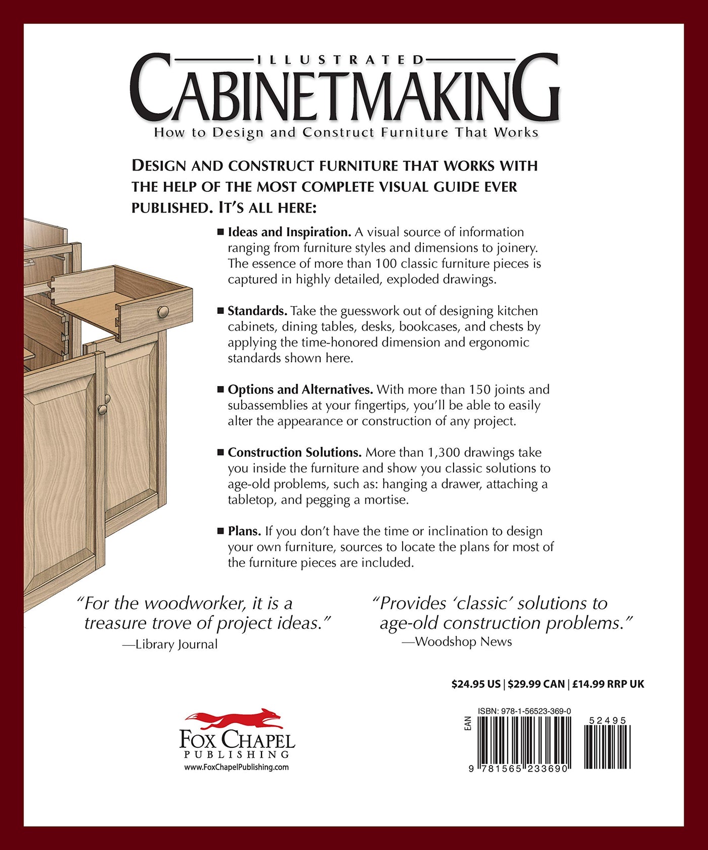 Illustrated Cabinetmaking: How to Design and Construct Furniture That Works (Spiral Bound)
