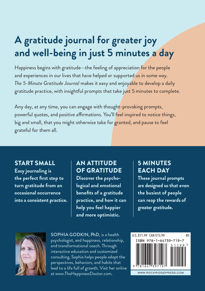 The 5-Minute Gratitude Journal: Give Thanks, Practice Positivity, Find Joy (Spiral Bound)