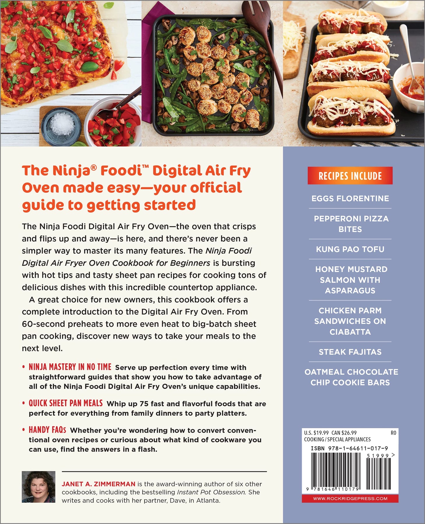 The Official Ninja Foodi Digital Air Fry Oven Cookbook: 75  Recipes for Quick and Easy Sheet Pan Meals eBook : Zimmerman, Janet A:  Kindle Store
