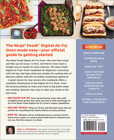 The Official Ninja Foodi Digital Air Fry Oven Cookbook: 75 Recipes for Quick and Easy Sheet Pan Meals (Spiral Bound)