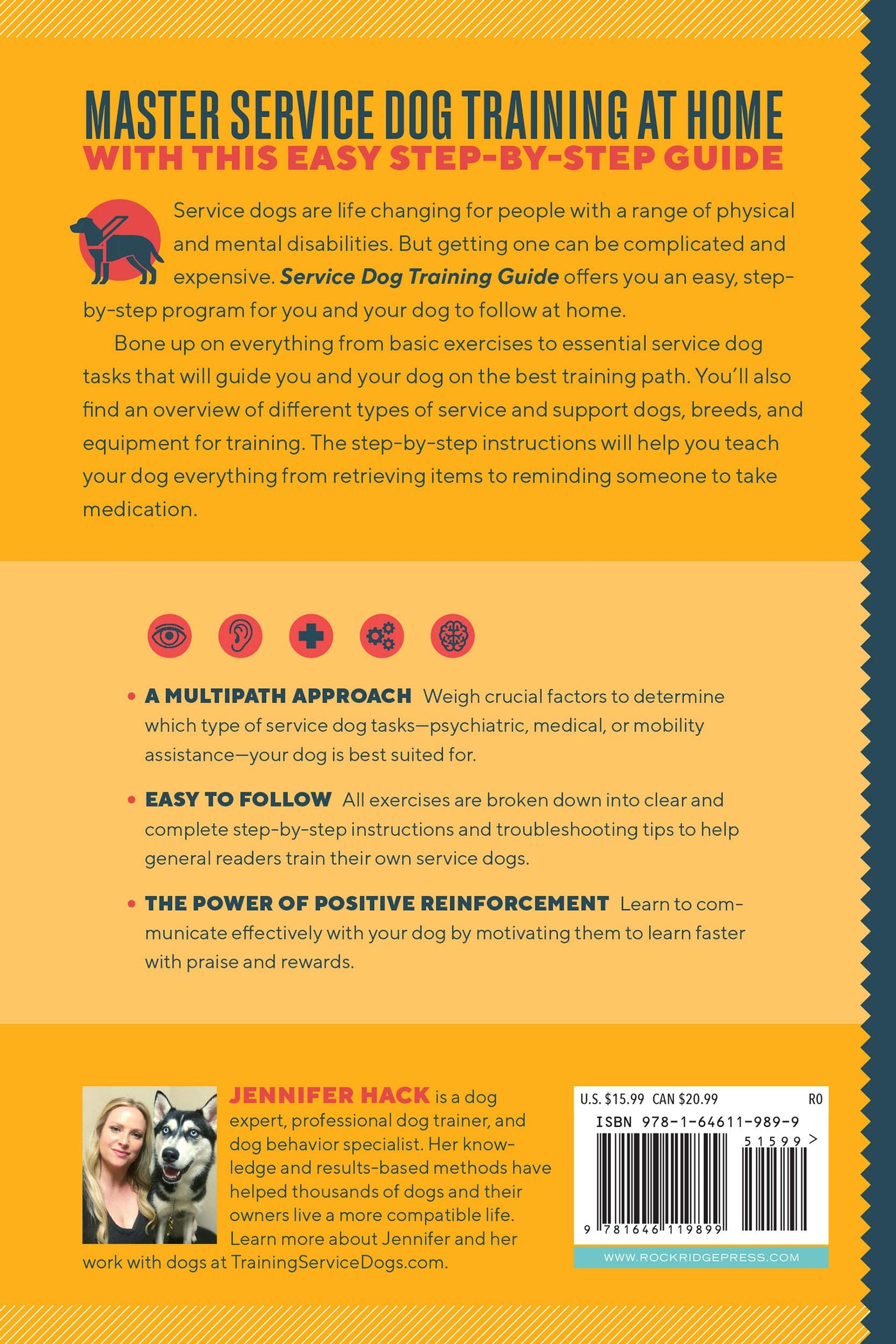 Service Dog Training Guide: A Step-by-Step Training Program for You and Your Dog (Spiral Bound)