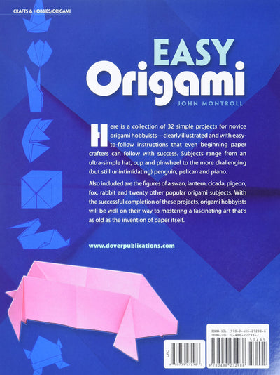 Easy Origami (Dover Origami Papercraft) over 30 simple projects (Spiral Bound)
