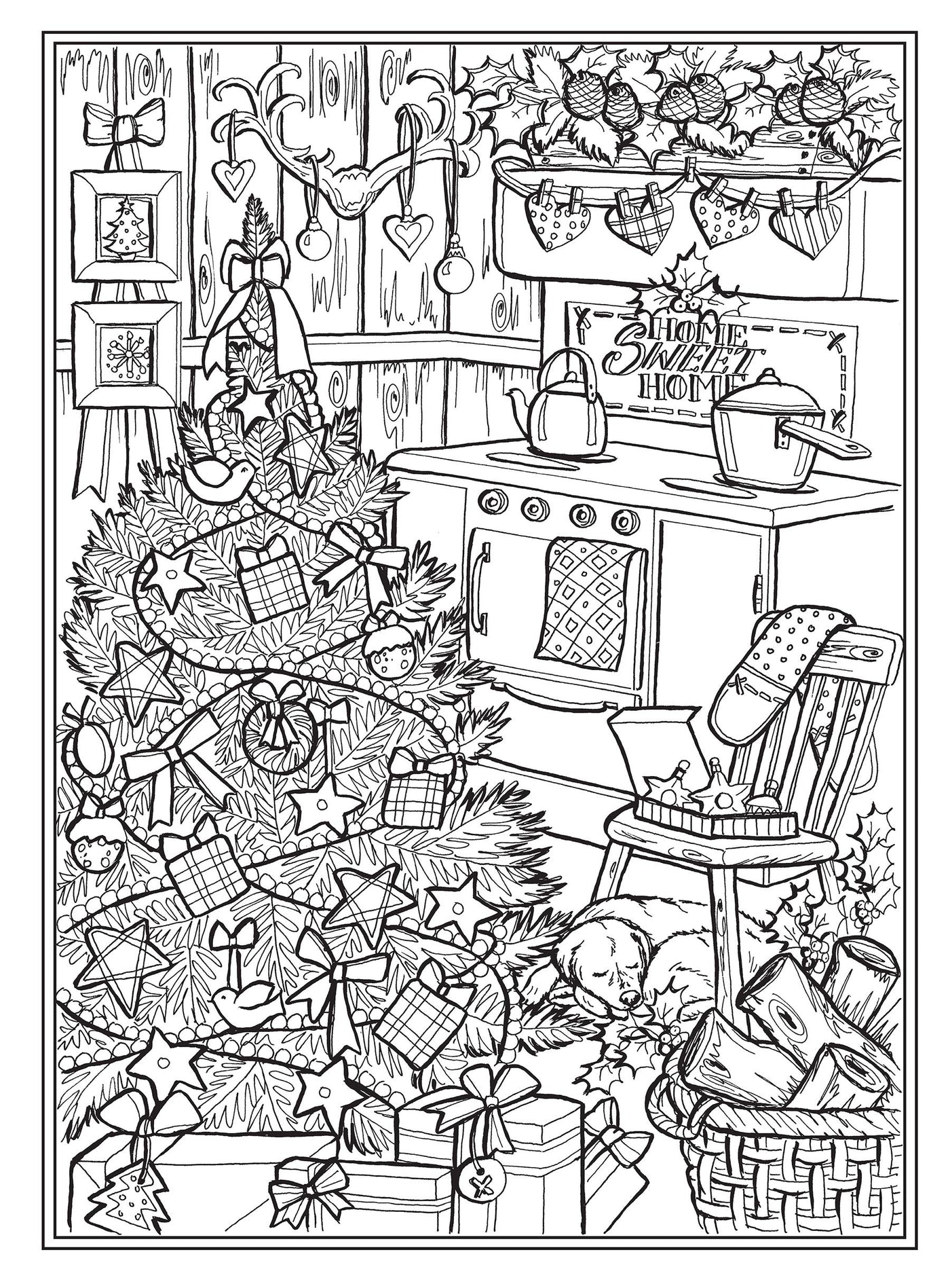 Creative Haven Country Christmas Coloring Book (Creative Haven Coloring Books)