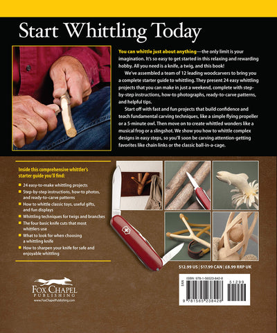 Complete Starter Guide to Whittling: 24 Easy Projects You Can Make in a Weekend (Spiral Bound)