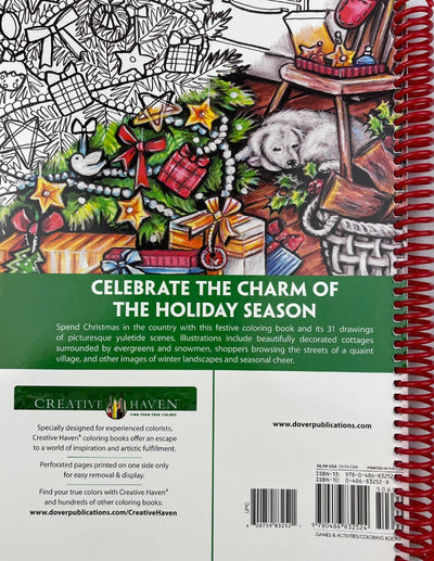 Creative Haven Country Christmas Coloring Book (Creative Haven Coloring Books)