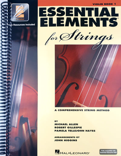 Front cover of Essential Elements for Strings - Book 1 with EEi: Violin