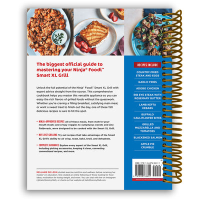 Ninja Foodi Smart XL Grill Complete Cookbook: 150 Recipes to Sear, Sizzle, and Crisp (Ninja Cookbooks) (Spiral Bound)