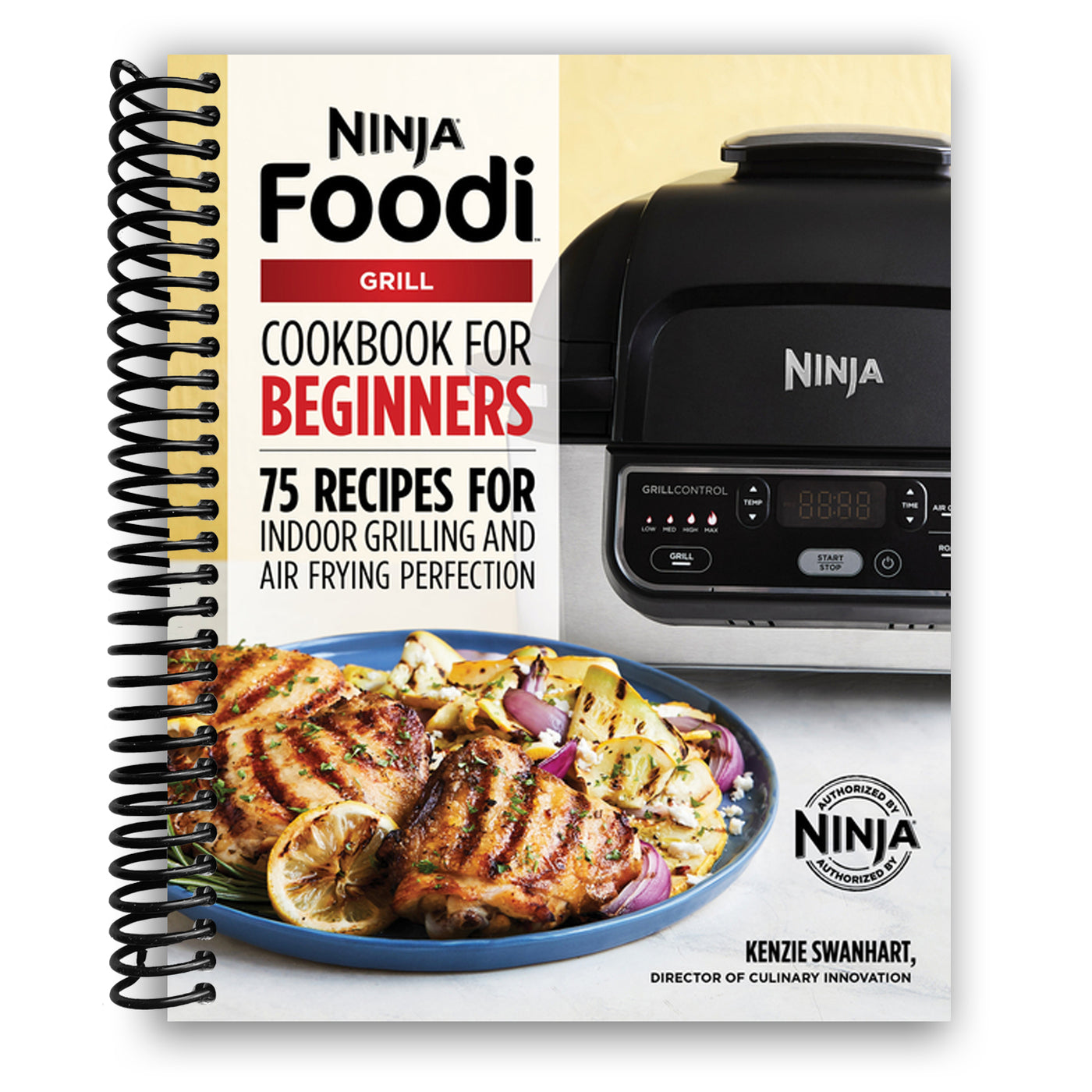 Front Cover of The Official Ninja Foodi Grill Cookbook for Beginners