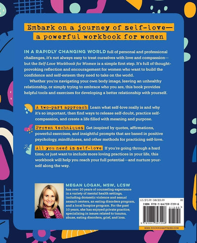Back cover of Self-Love Workbook for Women