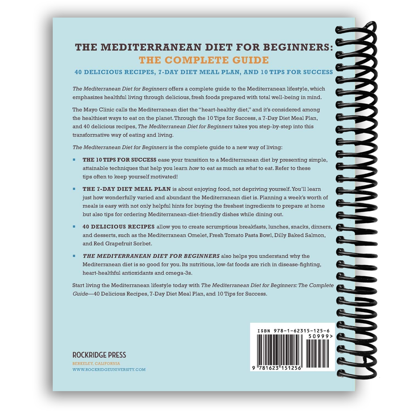 Back Cover of The Mediterranean Diet for Beginners: The Complete Guide