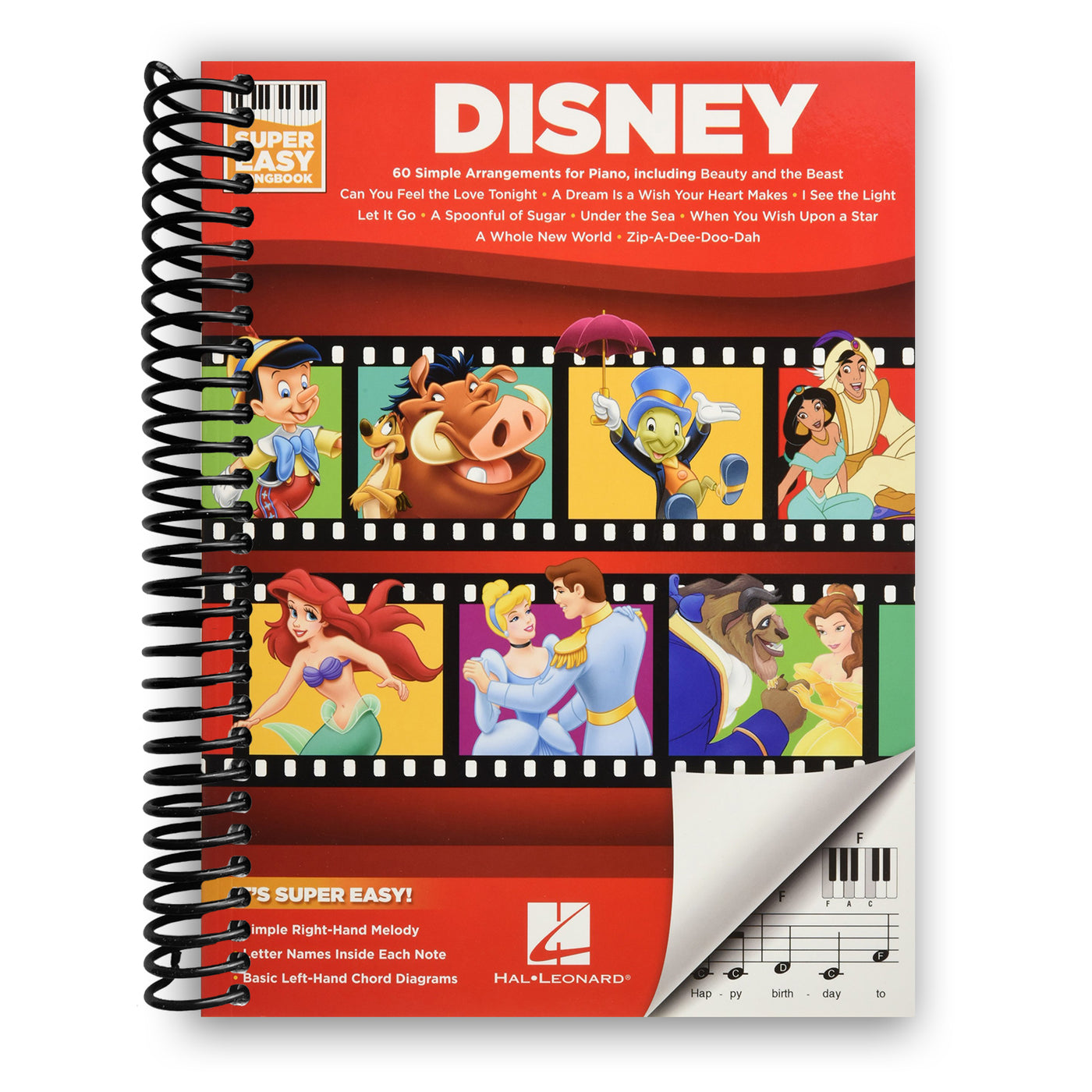 Disney - Super Easy Songbook (Spiral Bound)