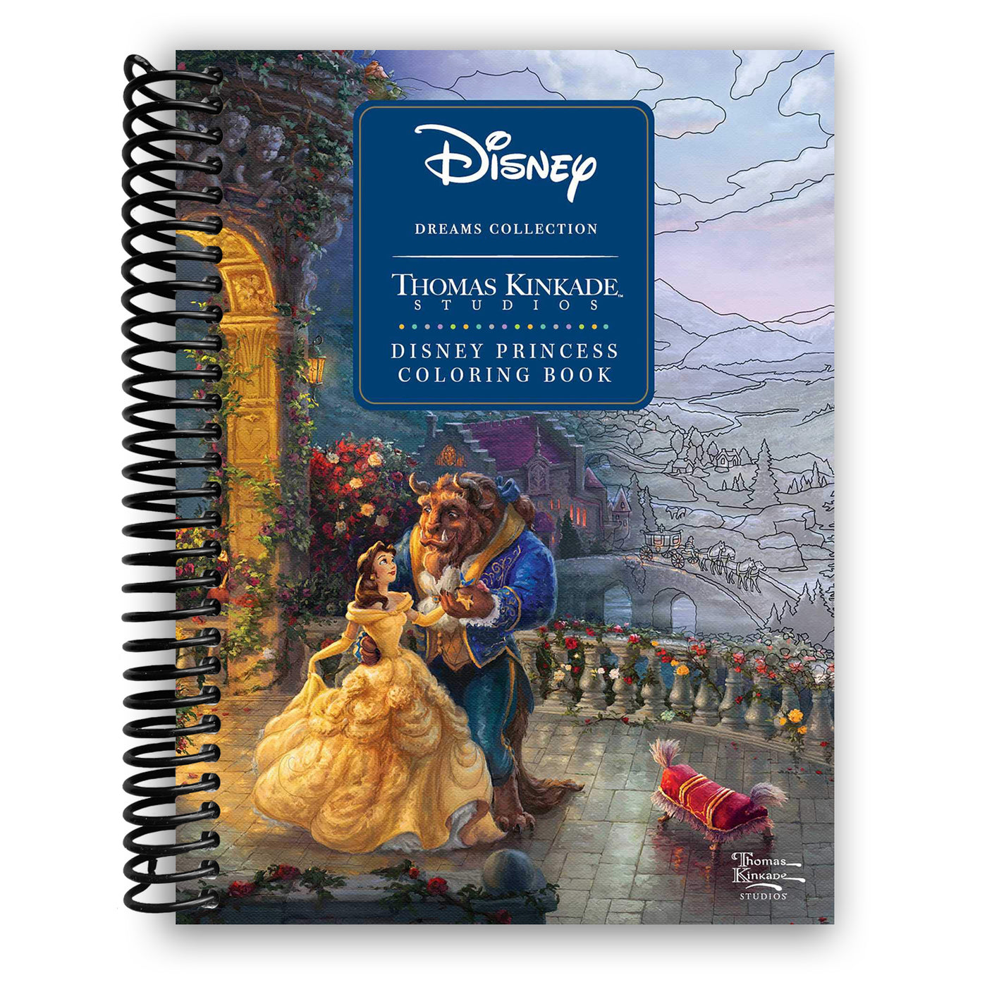Disney Dreams Collection Thomas Kinkade Studios Disney Princess Coloring Book (Spiral Bound)
