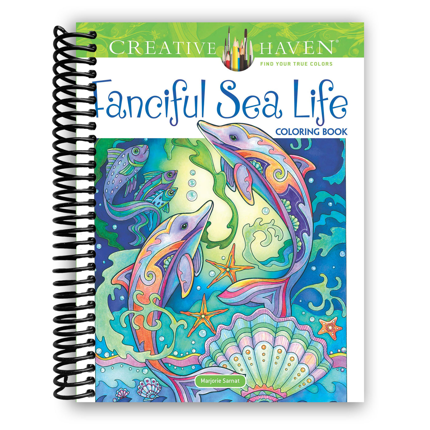 Creative Haven Fanciful Sea Life Coloring Book (Spiral Bound)