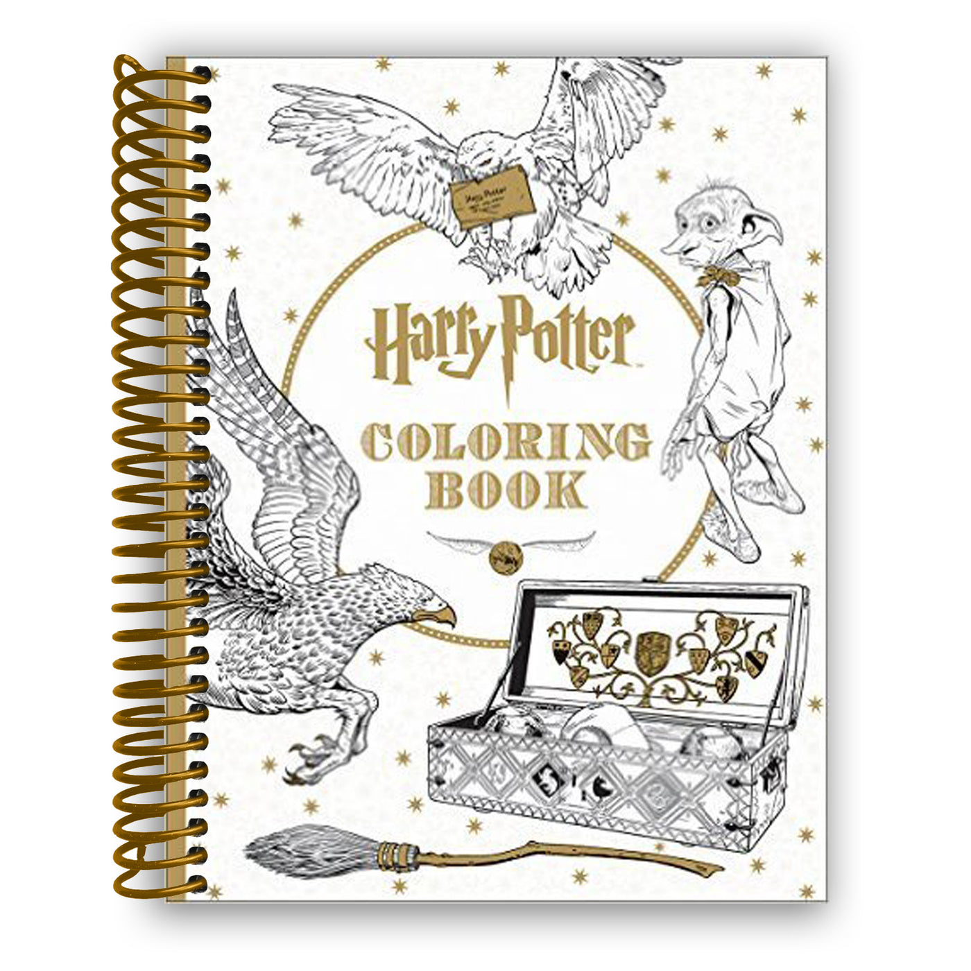 2025 Harry Potter Magical Moments 18-Month Coloring Planner (Spiral bound)