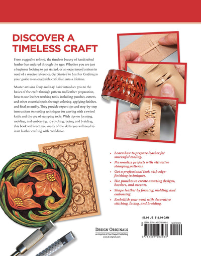 Back cover of Get Started in Leather Crafting