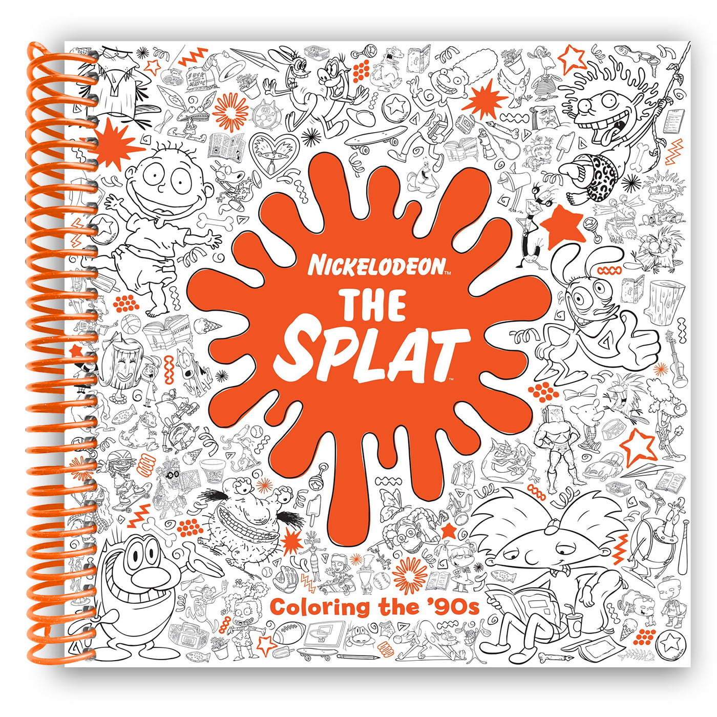 The Splat: Coloring the '90s (Nickelodeon) (Adult Coloring Book) (Spiral Bound)