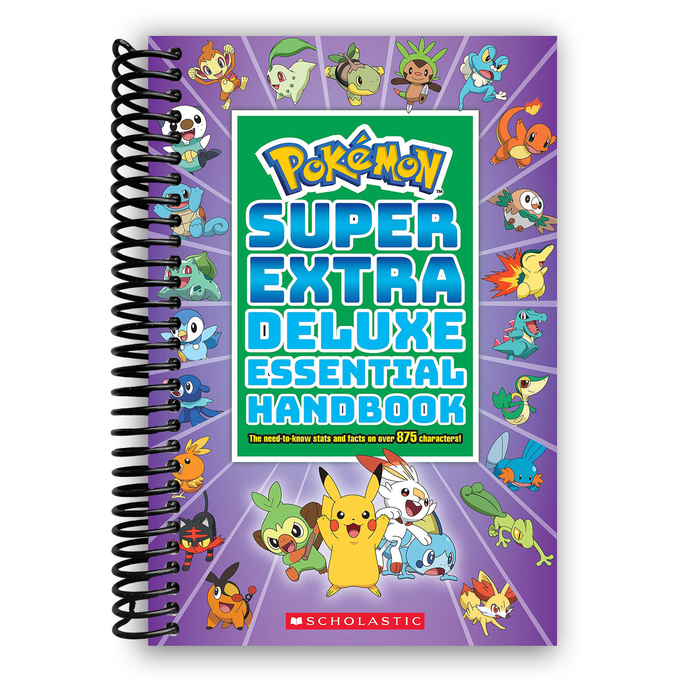 Super Extra Deluxe Essential Handbook (Pokémon): The Need-to-Know Stats and Facts on Over 875 Characters (Spiral Bound)