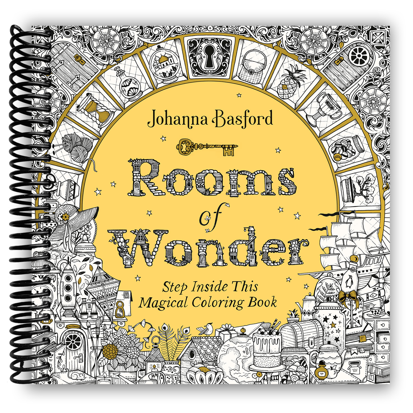 Rooms of Wonder: Step Inside This Magical Coloring Book (Spiral Bound)