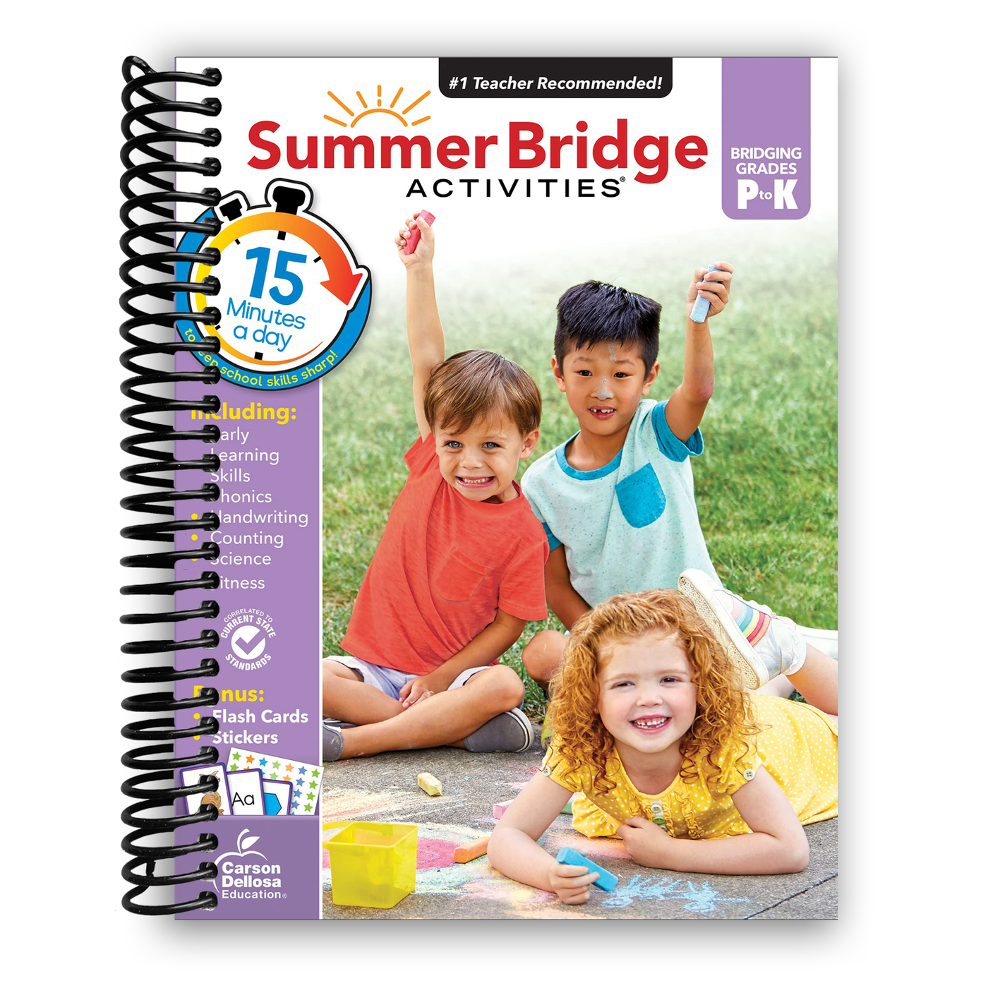 Summer Bridge Activities PreK-K Workbooks, Ages 4-5 (Spiral Bound)