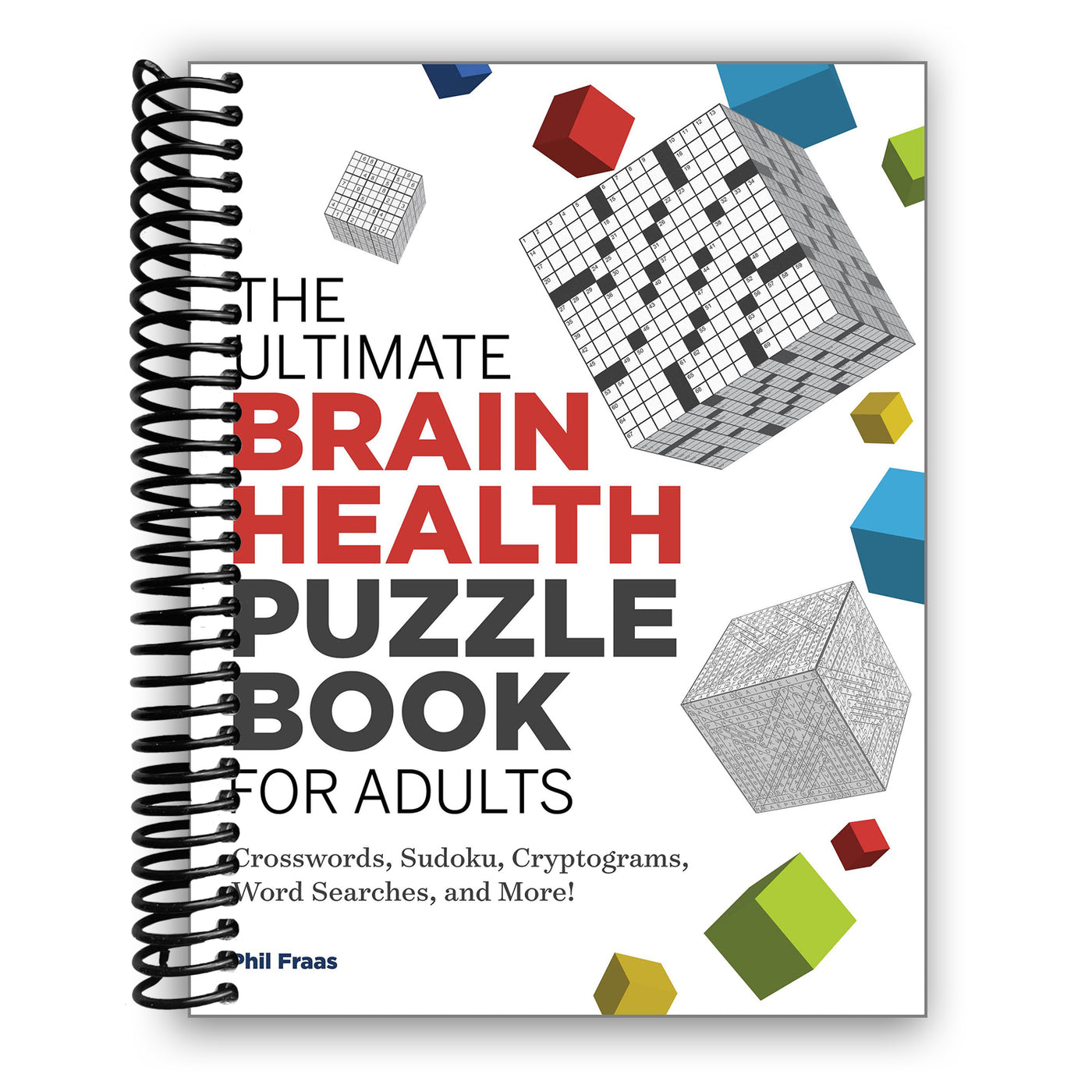 Front cover of the Ultimate Brain Health Puzzle Book for Adults