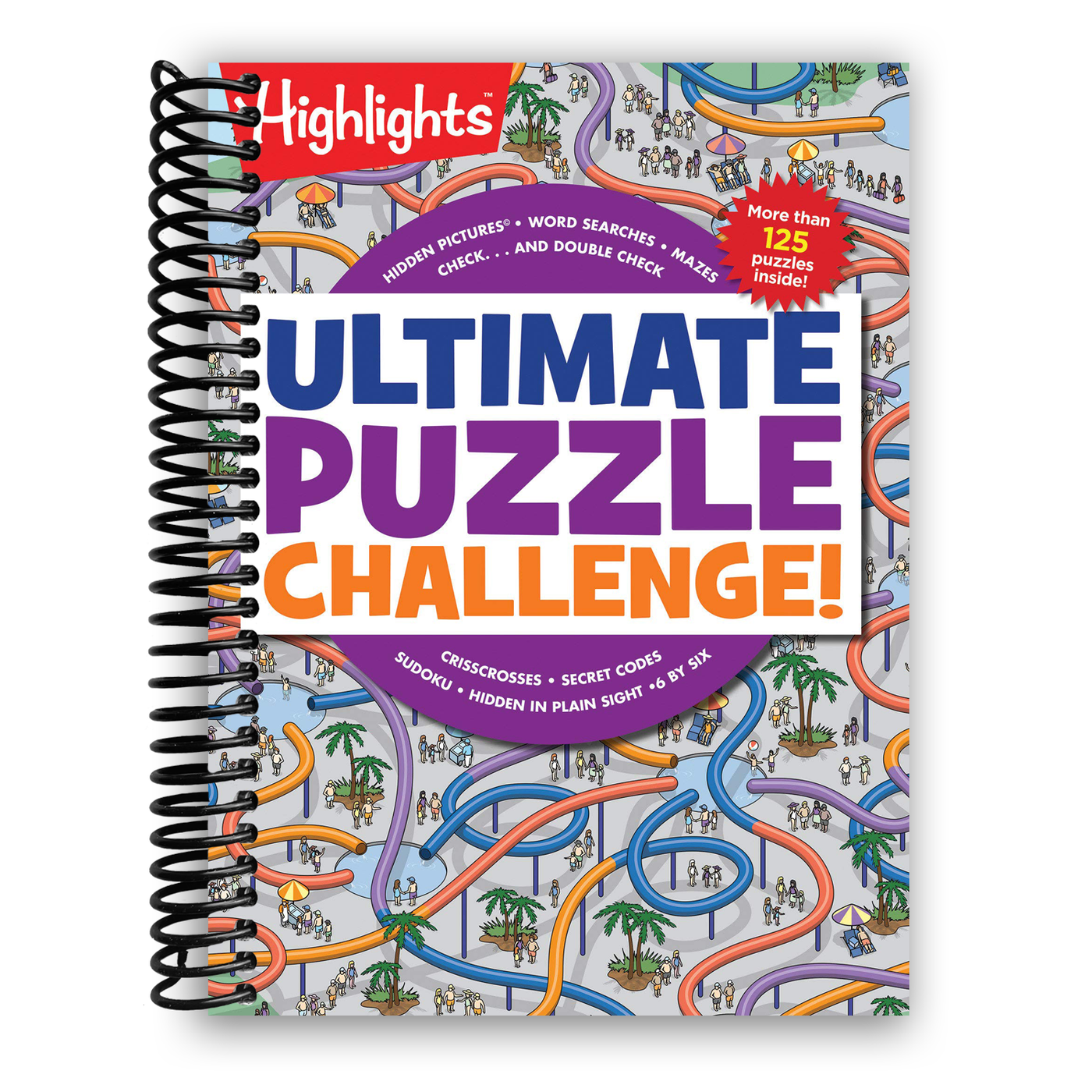 Ultimate Puzzle Challenge! Highlights Jumbo Books & Pads (Spiral Bound)
