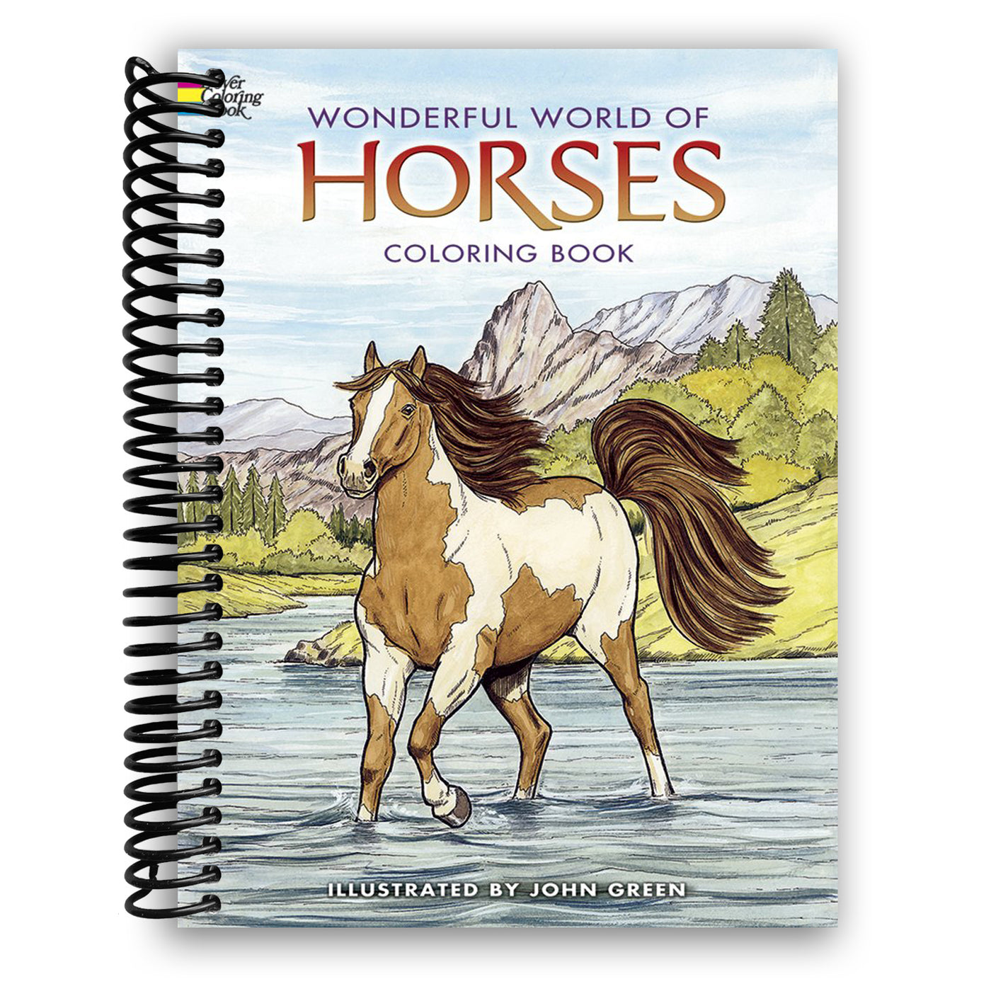 Wonderful World of Horses Coloring Book (Spiral Bound)